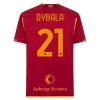Camisola AS Roma Dybala 21 Criança Equipamento Principal 2023-24 Manga Curta